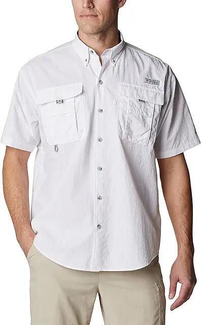 Columbia Bahama II Short Sleeve Shirt (White) Men's Short Sleeve Button Up Cover