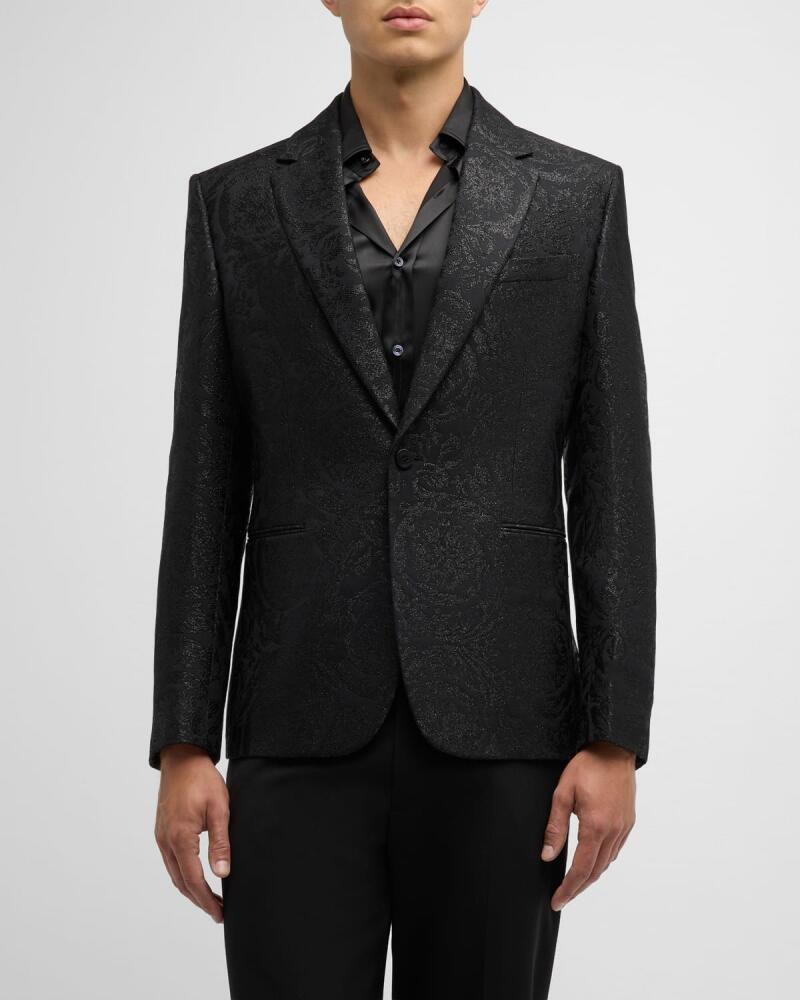 Versace Men's Barocco Jacquard Sport Coat Cover