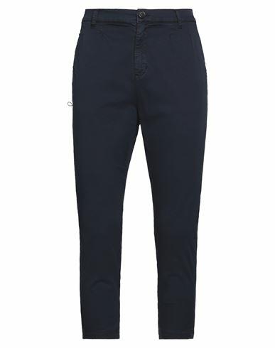 Imperial Man Pants Midnight blue Cotton, Elastane Cover