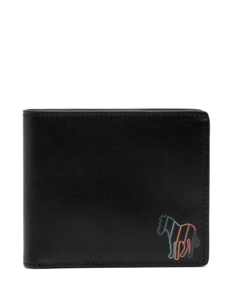 PS Paul Smith Zebra-print leather wallet - Black Cover