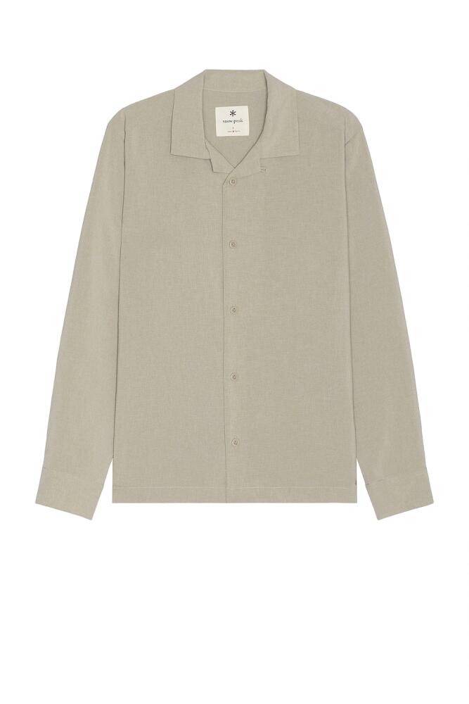 Snow Peak Light Poplin Shirt in Cream Cover