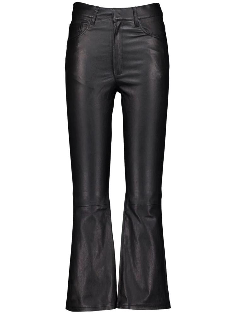 PAULA leather trousers - Black Cover