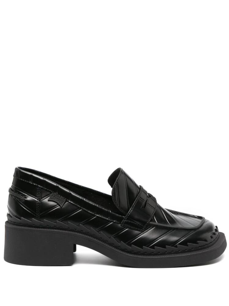 Camper Taylor 45mm leather loafers - Black Cover