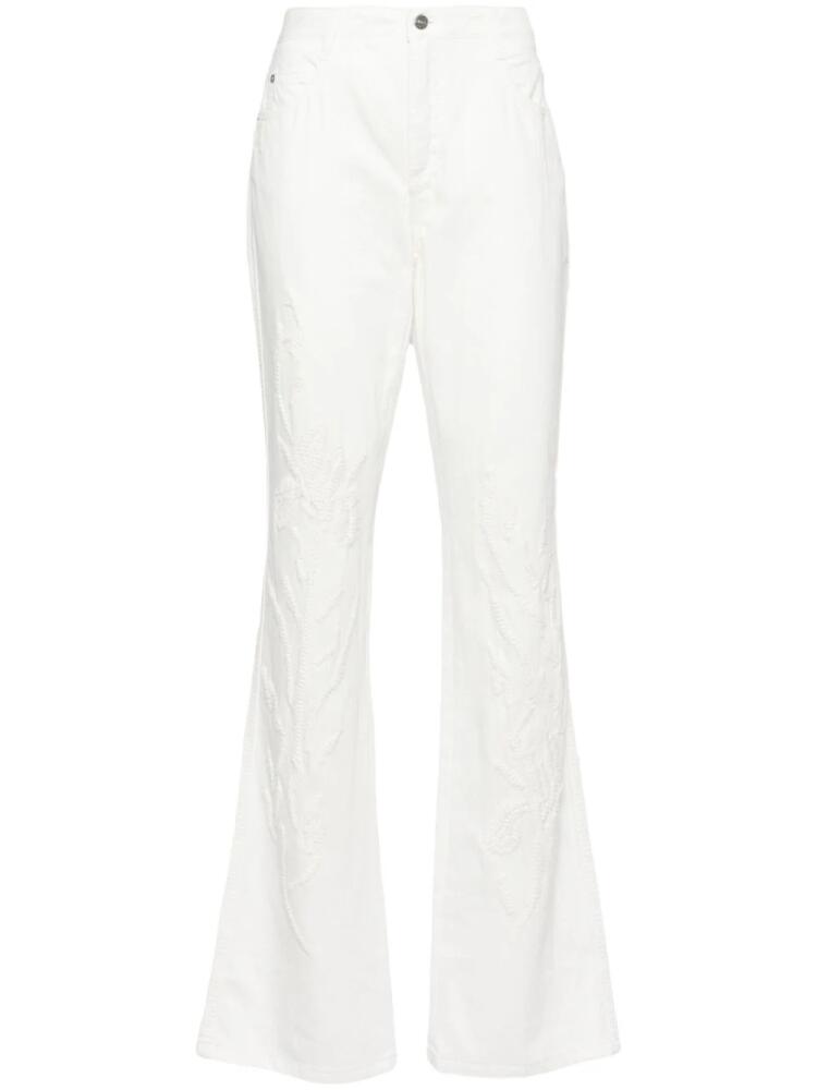 Ermanno Scervino high-rise flared jeans - White Cover