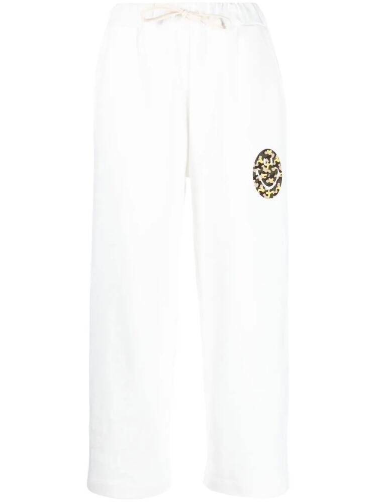 Joshua Sanders print-detail track pants - White Cover