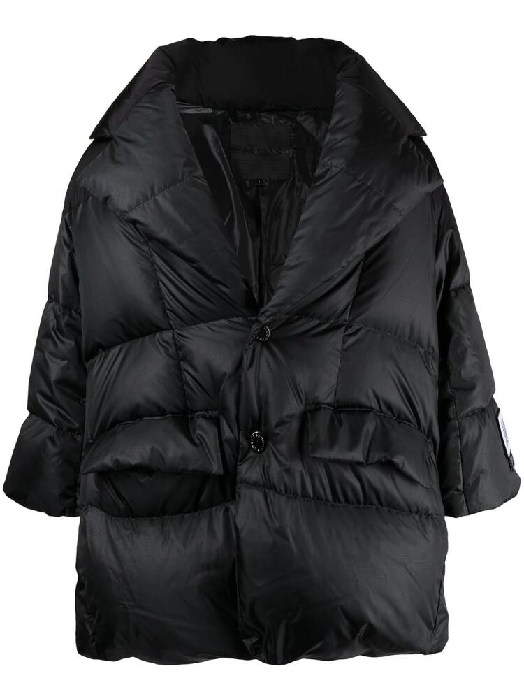 Fumito Ganryu oversized quilted jacket - Black Cover