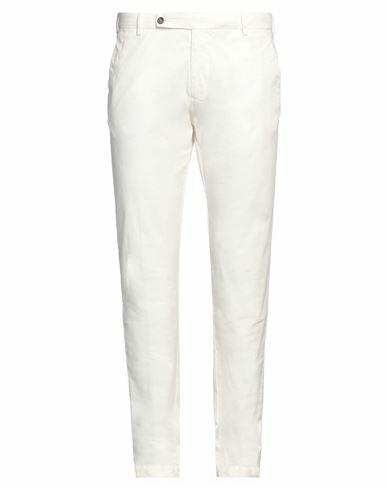 Berwich Man Pants White Cotton, Elastane Cover