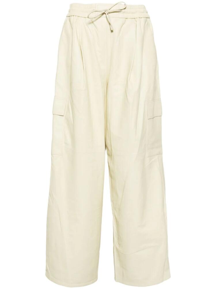 Yves Salomon straight-leg cargo pants - Yellow Cover