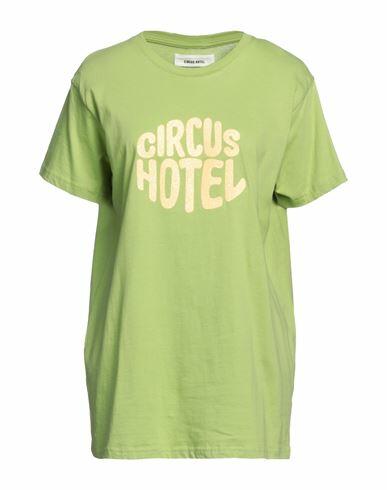 Circus Hotel Woman T-shirt Light green Cotton Cover