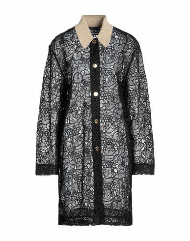 Boutique Moschino Woman Overcoat & Trench Coat Black Polyester, Acetate, Polyamide, Elastane Cover