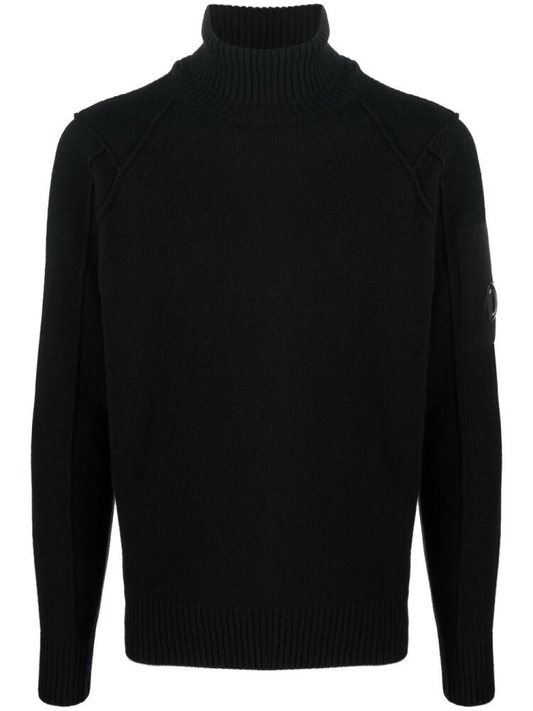 C.P. Company fine-knit roll-neck jumper - Black Cover