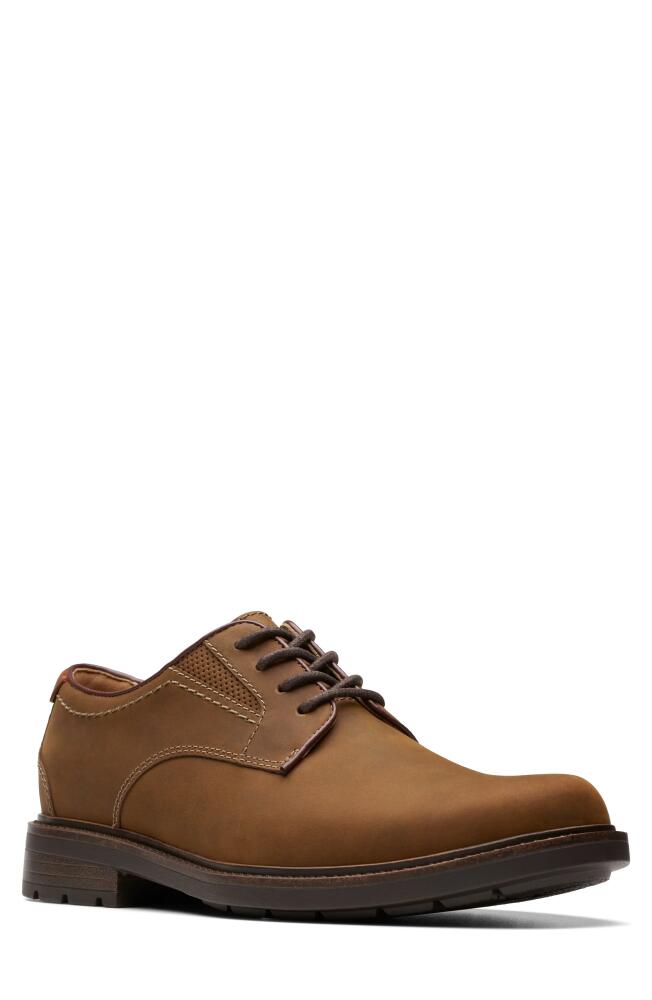 Clarks(r) Derby Sneaker in Beeswax Leather Cover