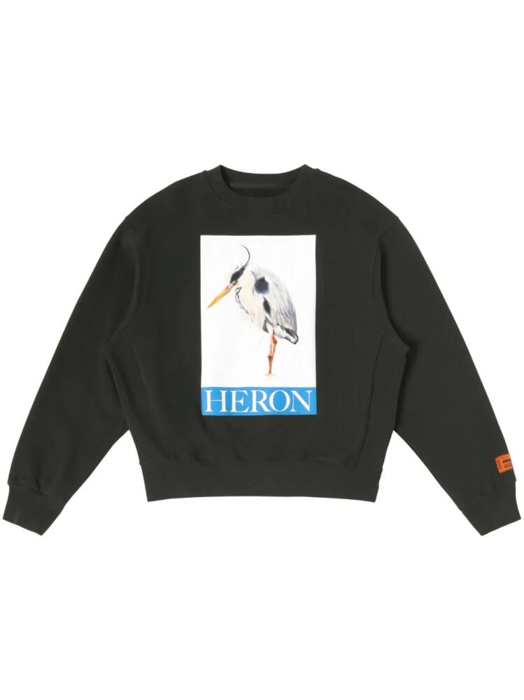 Heron Preston bird-print crewneck sweatshirt - Black Cover