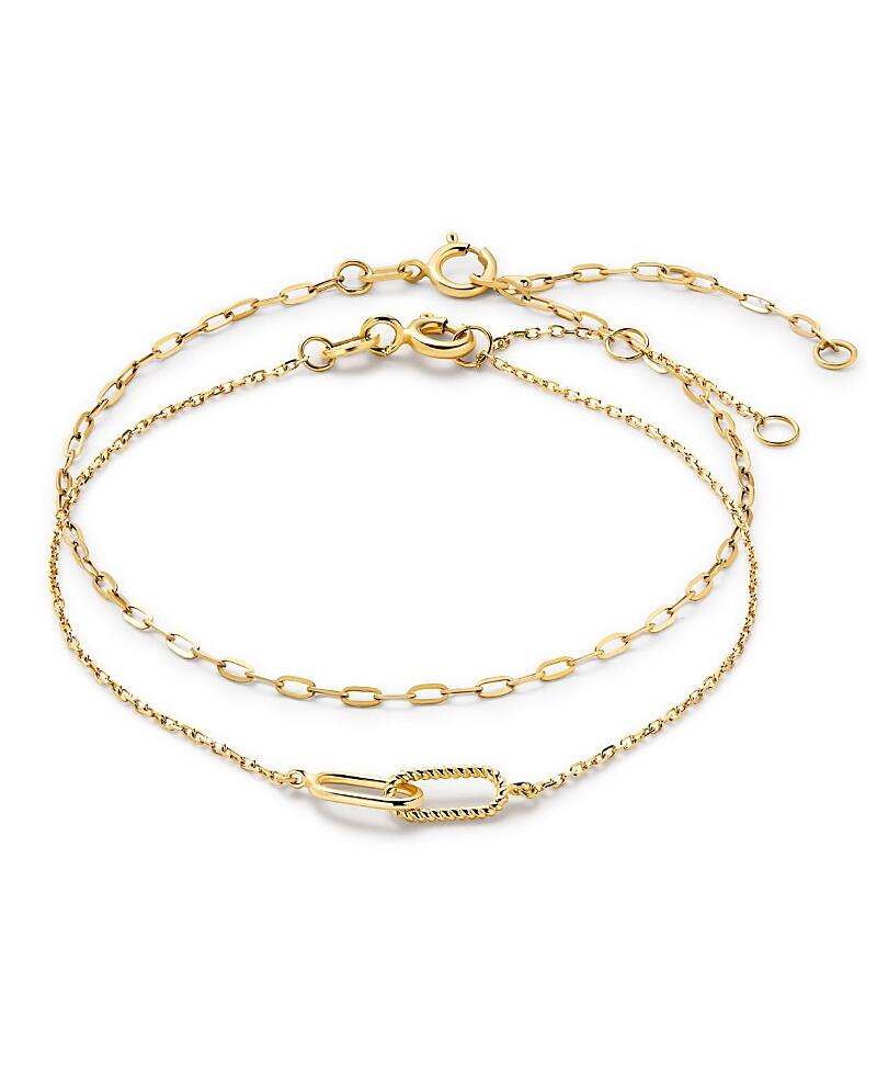 Ana Luisa 10K Gold Link Bracelet Set Cover