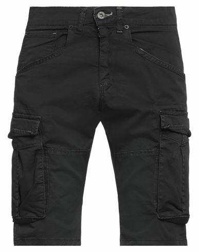 Displaj Man Shorts & Bermuda Shorts Black Cotton, Elastane Cover