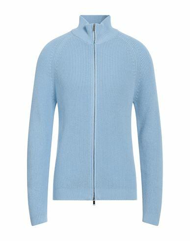 Daniele Fiesoli Man Cardigan Light blue Cotton Cover