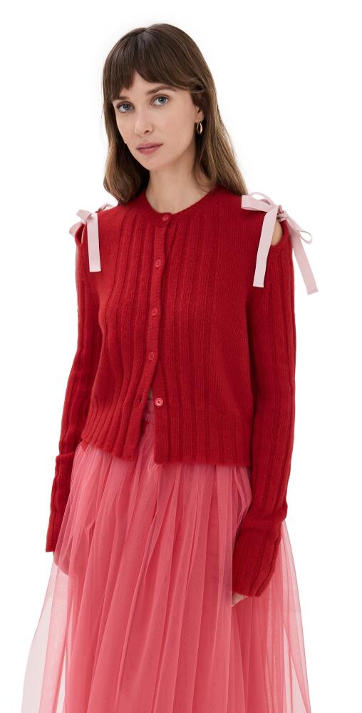 Molly Goddard Charlotte Cardigan Red Cover