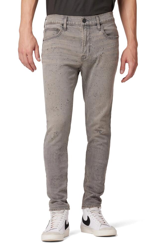 Hudson Jeans Zack Paint Splatter Skinny Jeans in Confetti Grey Cover