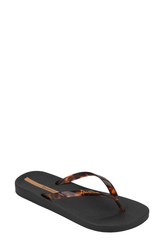 Ipanema Ana Flip Flop in Black/Clear Cover