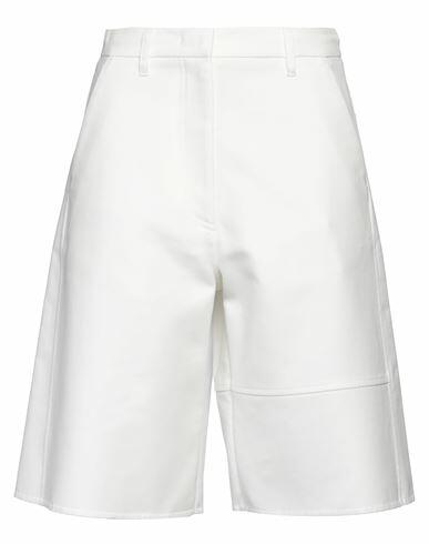 Valentino Garavani Woman Shorts & Bermuda Shorts White Cotton, Polyamide Cover