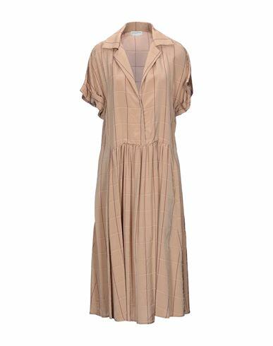 Ballantyne Woman Midi dress Camel Viscose, Silk Cover