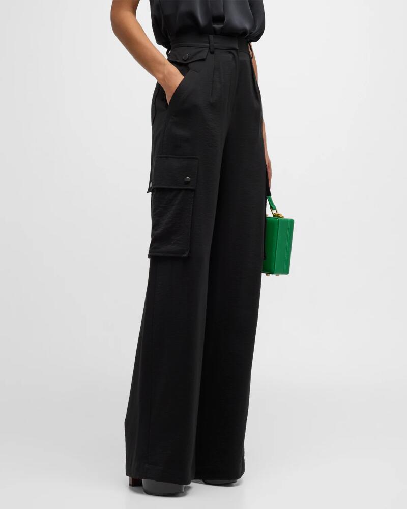 Ramy Brook Emil Wide-Leg Relaxed Cargo Pants Cover