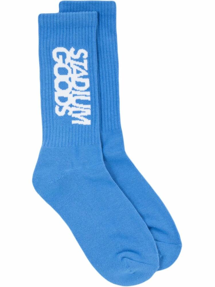 STADIUM GOODS® logo "UNC" crew socks - Blue Cover