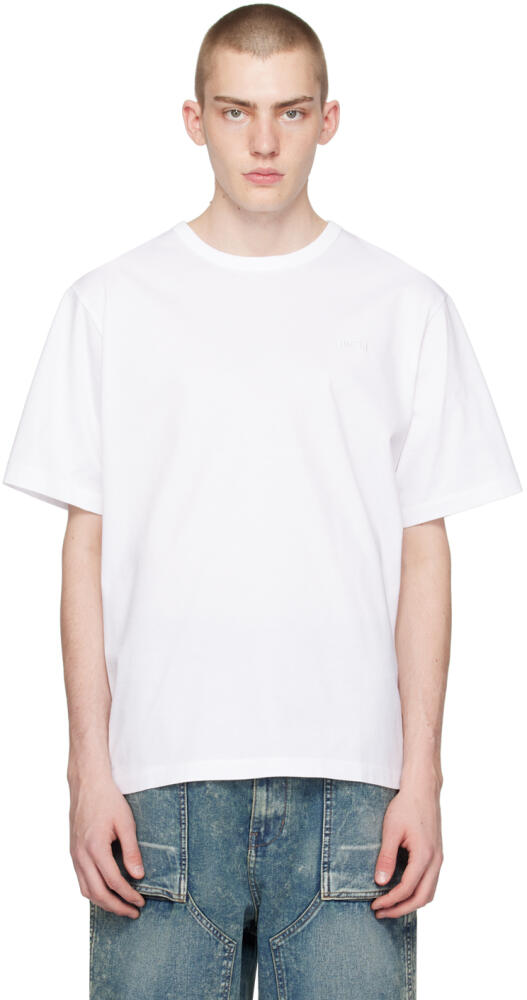 Juun.J White Embroidered T-Shirt Cover