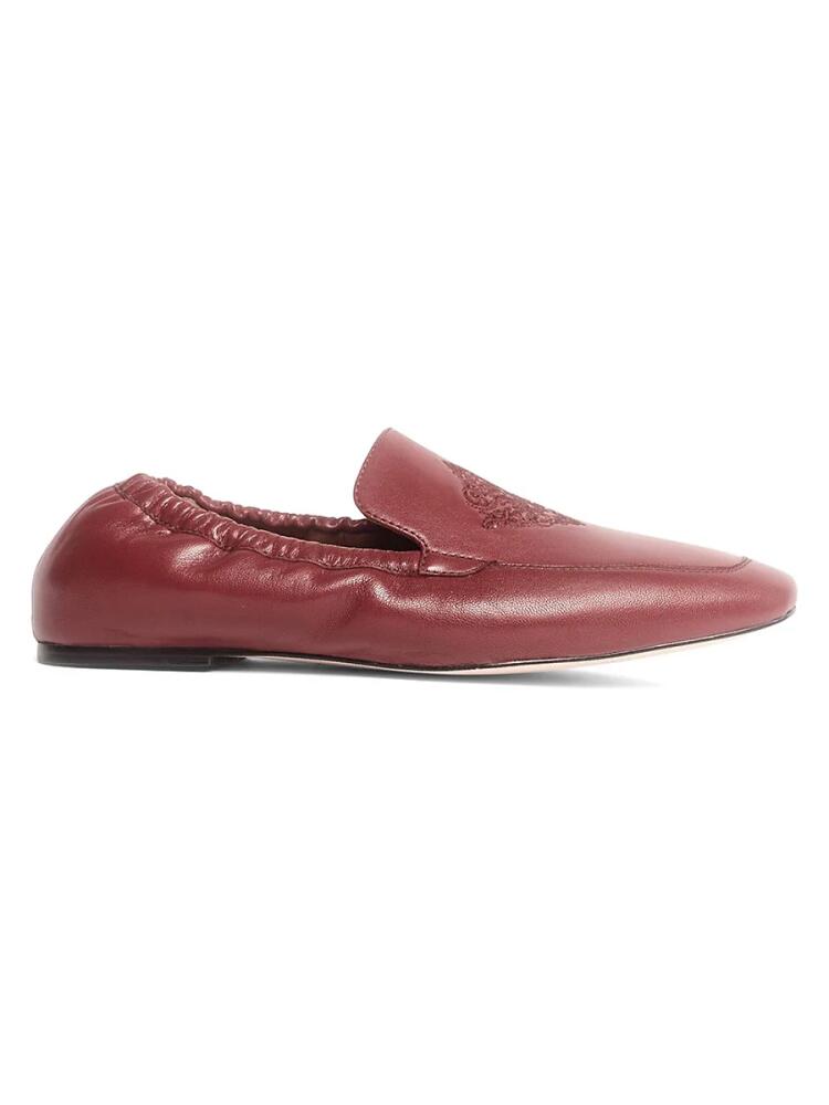 Anthony Veer Women's Ingrid Elastic Back Leather Loafers - Rhubarb Cover