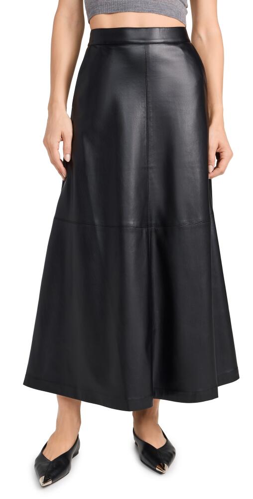 Joe's Jeans The Tavi Vegan Leather Skirt Black Cover