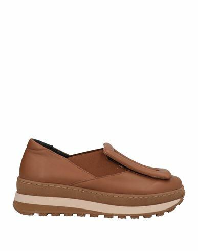 Daniele Ancarani Woman Sneakers Brown Soft Leather Cover