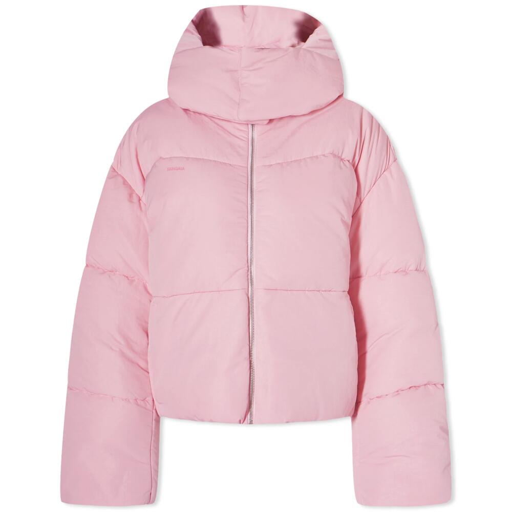 Pangaia Women's FLWRDWN Recycled Nylon Cropped Puffer Jacket in Magnolia Pink Cover