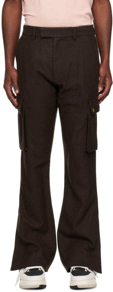 AMIRI Brown Flare Cargo Pants Cover