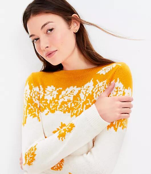 Loft Falling Leaves Sweater Cover