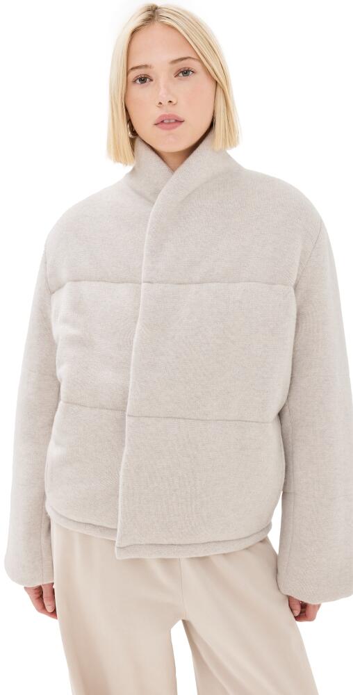 Le Kasha Prague Short Puffer Cashmere Bomber Light Beige Cover