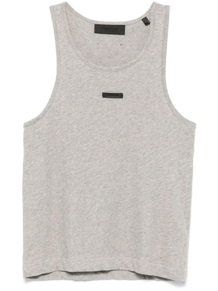 FEAR OF GOD ESSENTIALS logo-appliqué tank top - Grey Cover