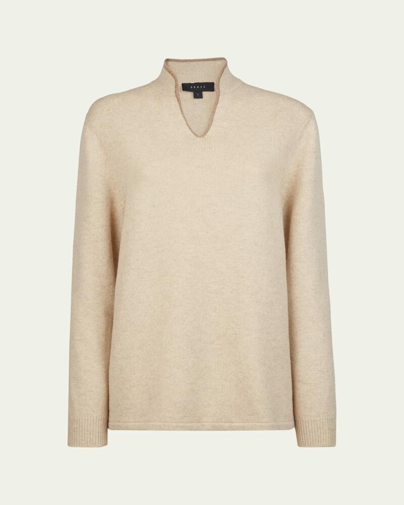 Sease Men's Ellen Pull Cashmere V-Neck Sweater Cover