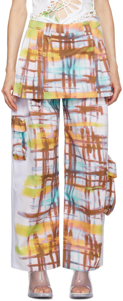 Collina Strada Multicolor Lawn Skirt Cargo Pants Cover