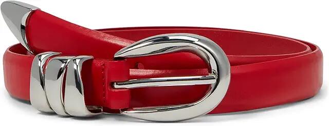 Madewell Triple Metal Keeper Belt (Kilt Red) Women's Belts Cover