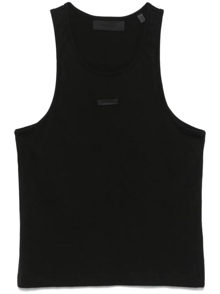 FEAR OF GOD ESSENTIALS logo-patch tank top - Black Cover