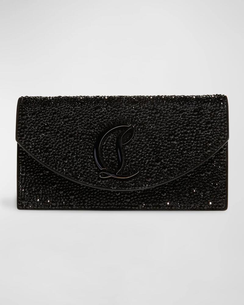 Christian Louboutin Loubi54 Small Wallet on Chain in Strass Cover