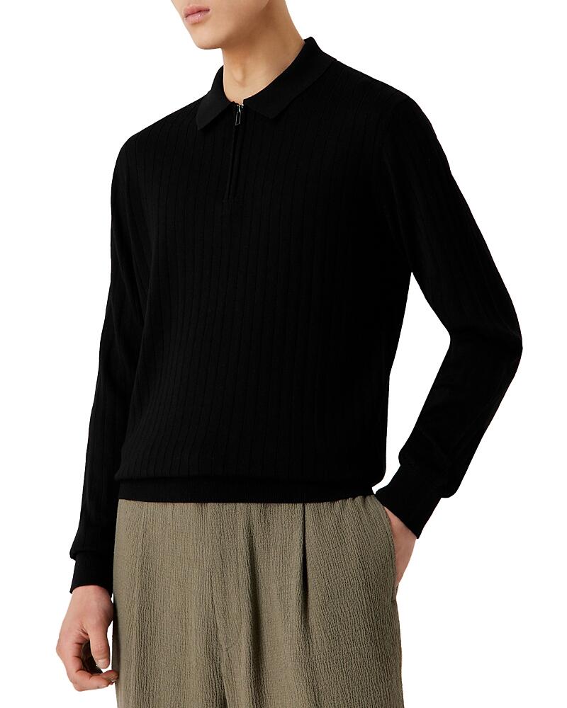 Emporio Armani Long Sleeve Quarter Zip Sweater Cover