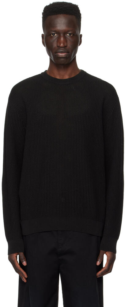 Solid Homme Black Crewneck Sweater Cover