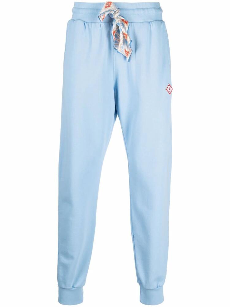 Casablanca logo-patch track pants - Blue Cover