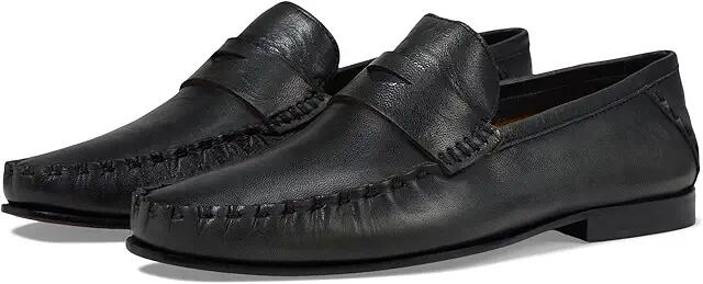 Massimo Matteo Penny Moccasin (Black) Men's Lace Up Wing Tip Shoes Cover