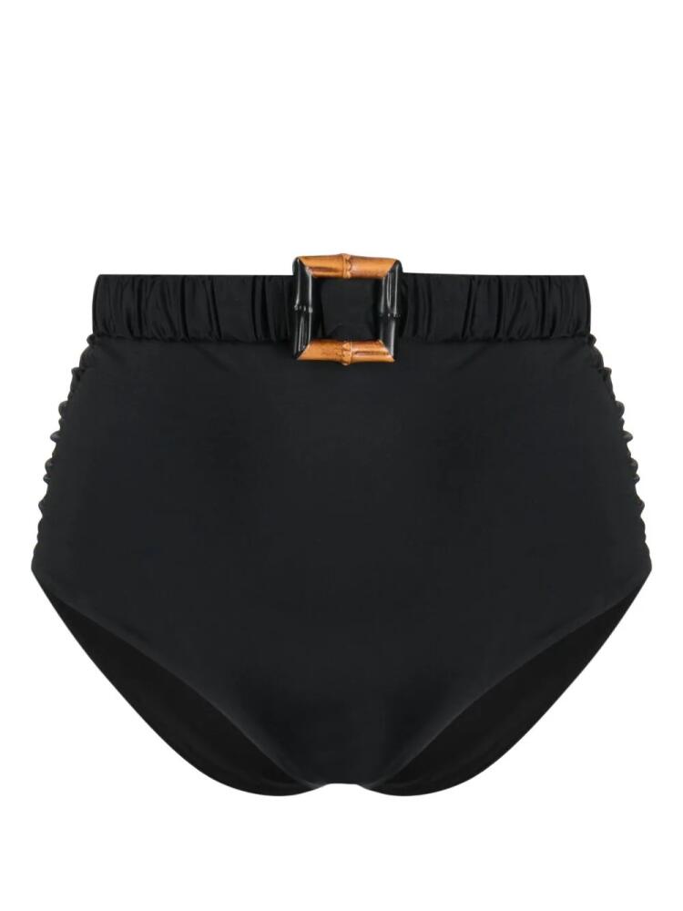 Johanna Ortiz Mahara ruched bikini bottoms - Black Cover