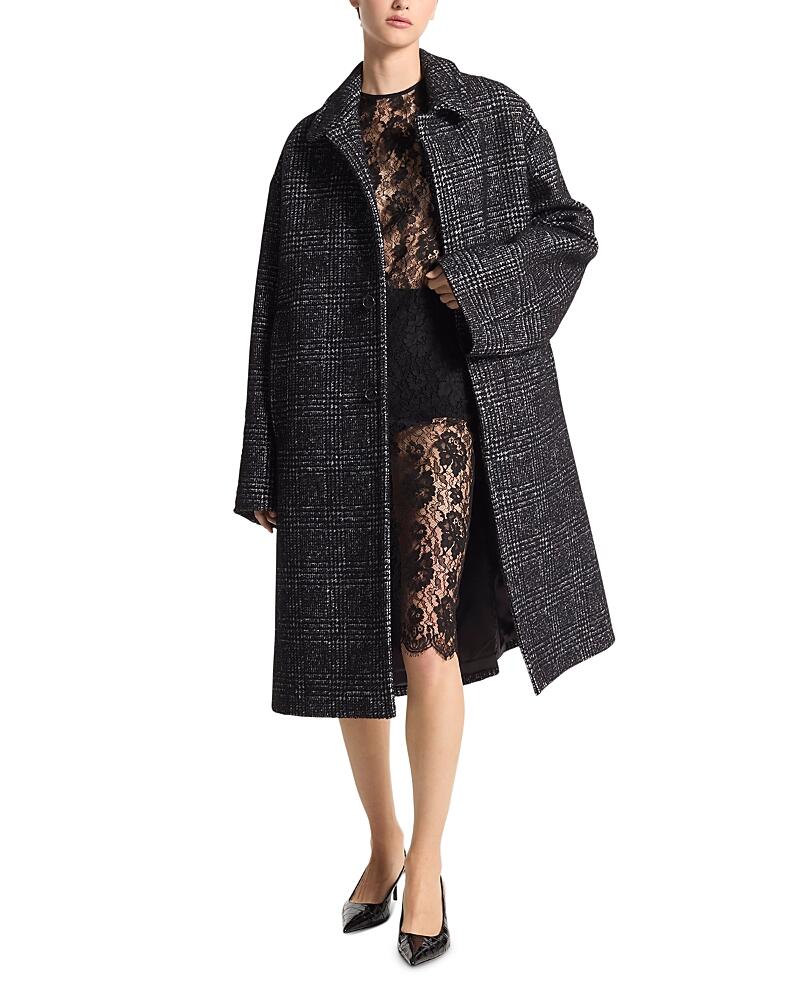 Michael Kors Collection Oversized Balmacaan Coat Cover