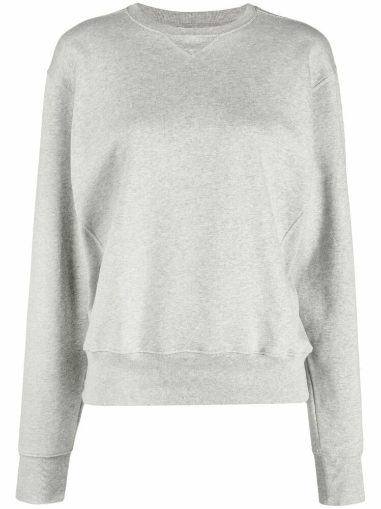 TOTEME crew-neck long-sleeve top - Grey Cover