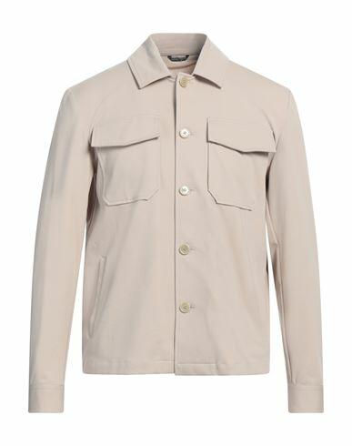 Daniele Alessandrini Man Shirt Beige Cotton, Polyamide, Elastane Cover