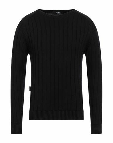 C'n'c' Costume National Man Sweater Black Cotton, Acrylic Cover